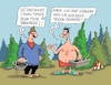 Cartoon: Heizpilzsucher (small) by RABE tagged pilze,pilzsammler,pilsucher,waldpilze,heizpilze,hitze,rabe,ralf,böhme,cartoon,karikatur,pressezeichnung,farbcartoon,tagescartoon,wald,steinpiltz,korb,messer,badehose,wärme