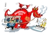 Cartoon: Im Schlepptau (small) by RABE tagged olympiade,sport,china,peking,sportler,olympiafeuer,feuer,flamme,rabe,ralf,böhme,cartoon,karikatur,pressezeichnung,farbcartoon,tagescartoon,corona,virus,deltavirus,grüne,baerbock,menschenrechte,schafott,ioc,winterspiele,tennis,tennisspielerin,vergewaltigung