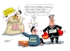 Cartoon: Immer die Falschen (small) by RABE tagged bahn,db,bahnkunden,fahrpreis,fahrpreiserhöhung,rabe,ralf,böhme,cartoon,karikatur,pressezeichnung,farbcartoon,tagescartoon,schnellzug,bahnticket,schlusslicht,passagiere,bahnreisende,puffer,bahnstreik,weselsky,lokführer,gdl,vorstand,bahnvoestand,geldsack,boxhandschuhe,koffer,boni,bonizahlungen