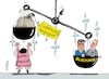 Cartoon: In die Waagschale geworfen (small) by RABE tagged gas,gassparen,gasnotstand,gasgeben,sanktionen,gasspeicher,gasheizung,rabe,ralf,böhme,cartoon,karikatur,pressezeichnung,farbcartoon,tagescartoon,robert,habeck,putin,ukrainekrieg,wumms,doppelwumms,energiekrise,blockade,bürgergeld,union,ampelkoalition,cdu,csu,merz,söder,waage,waagschale,geldsack,blockierer,bundesrat,zustimmung,ablehnung,nachbesserung,esken,spd