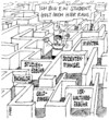 Cartoon: Irrgarten (small) by RABE tagged irrgarten labyrinth studium student studieren master bachelor studiengebühr examen doktortitel euro krise dozentenmangel professor universität hochschule verwaltungsgebühr geldmangel kultusministerium bildungsministerin schavan rausholen dschungelcamp