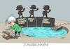 Cartoon: Jungbrunnen (small) by RABE tagged schmidt,agrarminister,cdu,alleingang,merkel,rabe,ralf,böhme,cartoon,karikatur,pressezeichnung,farbcartoon,tagescartoon,glyphosat,gift,eu,kanzlerin,jungbrunnen,union,wahldebakel,jamaikagespräche,aus,koalition,groko,bundestagswahl,rücktritt,wahlergebnis