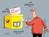 Cartoon: Klappe zu (small) by RABE tagged post,briefkasten,dhl,briefe,zusteller,corona,personalprobleme,zustellerprobleme,notfallplan,briefschlitz,rabe,ralf,böhme,cartoon,karikatur,pressezeichnung,farbcartoon,tagescartoon,posthorn,leerzeiten,streik,gewerkschaft,postkasten,briefklappe,briefkastenklappe,verdi