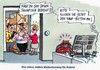 Cartoon: Klickertraining (small) by RABE tagged klickern,klickertraining,klicker,katzen,kater,stubentiger,pelztier,säugetier,miez,mauz,miau,thunfisch,leckerbissen,katzenfutter,katzennapf,rabe,ralf,böhme,cartoon,karikatur,pressezeichnung,farbcartoon,bestellung,internet,amazon,ebay,lieferung,bestellbutto