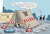 Cartoon: Klimacamps (small) by RABE tagged klimawandel,umwelt,umweltministerin,schulze,sp,klimapreis,heizung,auto,rabe,ralf,böhme,cartoon,karikatur,pressezeichnung,farbcartoon,tagescartoon,brücke,bettler,verkehr,klimaprämie,friday,for,future,klimaschützer,klimacamps,berlin,kanzleramt