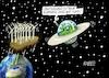 Cartoon: Klimaziele (small) by RABE tagged habeck,grüne,wasserstoff,wasserstoffkernnetz,netz,kernnetz,wasserstoffenergie,rabe,ralf,böhme,cartoon,karikatur,pressezeichnung,farbcartoon,tagescartoon,rohr,röhre,tunnel,tunnelblick,licht,ende,klima,klimaziele,deutschland,all,weltall,erde,ufo,raumschiff,windenergie,windräder,windkraftanlagen,bodenstück