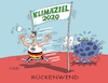 Cartoon: Klimazieleinlauf (small) by RABE tagged corona,bundländerkonferenz,merkel,kanzleramt,lockerungen,stufenplan,öffnungen,lockdown,shutdown,baumärkte,impfdosen,rki,fallzahlen,inzidenzwert,klima,klimaziele,deutschland,ozonwerte,klimaschutz,abgase,ziel,zieleinlauf,aschenbahn,rückenwind