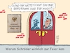 Cartoon: Klinkenputzer (small) by RABE tagged gerhard,schröder,altkanzler,spd,rabe,ralf,böhme,cartoon,karikatur,pressezeichnung,farbcartoon,tagescartoon,berlin,büro,rechtsstreit,gericht,aberkennung,entzug,botschaft,russland,feier,feierlichkeiten,befreiungstag,faschismus,büroräume,russlandkenner,putin,putinfreund