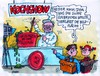 Cartoon: Kochs Kochshow (small) by RABE tagged cdu,rücktritt,roland,koch,bundesregierung,kanzlerin,merkel,landesregierung,hessen,euro,gehalt,banken,bildung,kürzung,einsparung,landesvater,wiesbaden,kochstudio,kochshow,promidinner,kochtopf,herd,kochlöffel,kriesenherd,schüler,kinder,suppe,suppenküche,bro