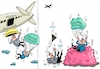 Cartoon: Kohleausstieg IIII (small) by RABE tagged kohle,kohleausstieg,kohleausstiegskommission,braunkohle,hut,verbraucher,interessen,rabe,ralf,böhme,cartoon,karikatur,pressezeichnung,farbcartoon,tagescartoon,wirtschaft,energiekonzerne,kraftwerke,notausstieg,fallschirm,schirm,flugzeug,fallschirmspringer,sturz,kissen,boden