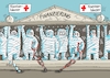 Cartoon: Krankenhaussterben (small) by RABE tagged krankenhäuser,kliniken,krankenhaus,krankenhaussterben,krankenhausprotesttag,protest,demo,karikatur,cartoon,rabe,ralf,böhme,pressezeichnung,farbcartoon,tagescartoon,säulen,tempel,gipsbein,gipsverband,krücken