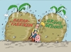 Cartoon: Kraut und Rüben (small) by RABE tagged virus,corona,pandemie,coronakrise,rabe,ralf,böhme,cartoon,karikatur,pressezeichnung,farbcartoon,tagescartoon,viren,virenschutz,mundschutz,desinfektion,föderal,föderalismus,ländersache,bauern,agrarbetriebe,grüne,eu,richtlinien,agrarpolitik,landwirte,rüben,feld,aussaat,verdrängung,vieh,schweinezucht,viehhaltunh