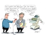 Cartoon: Künstliches (small) by RABE tagged chatgpt,intelligenz,roboter,ki,volker,wissing,fdp,rabe,ralf,böhme,cartoon,karikatur,pressezeichnung,farbcartoon,tagescartoon,robert,habeck,zukunft,zukunftsvision,welt,prägung,entlassung,computertechnik