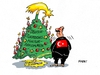 Cartoon: Kulturabkommen (small) by RABE tagged türkei,istanbul,ankara,erdogan,kulturabkommen,weihnachten,christentum,jesus,rabe,ralf,böhme,cartoon,karikatur,pressezeichnung,tagescartoon,weihnachtsbaum,glaskugeln,islam,empörung,botschaft