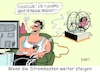 Cartoon: Laufgerädert (small) by RABE tagged elektroautos,grüne,ladestationen,aufwärtstrend,neuzulassungen,rabe,ralf,böhme,cartoons,karikatur,pressezeichnung,farbcartoon,tagescartoon,diagramm,bilanz,autohäuser,kraftstoff,enerhiepreise,energiekonzerne,stromkunden,preissteigerung,kostenexplosion,laufrad,hamsterrad,fussball,fussballübertragung,sportschau,bundesliga,ehefrau,fernseher