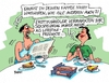 Cartoon: Lifestylevibrator (small) by RABE tagged lifestyl,sex,sexspielzeug,vibrator,erotikhersteller,rabe,ralf,böhme,cartoon,karikatur,pressezeichnung,farbcartoon,tagescartoon,frühstück,kaffee,ehepaar,mann,frau,lust,erotikhändler,erotikshop,sexshop