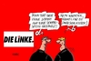 Cartoon: Linke (small) by RABE tagged linke,parteitag,parteispitze,gysi,ramelow,agenknecht,wahl,wiederwahl,rabe,ralf,böhme,cartoon,karikatur,pressezeichnung,farbcartoon,tagescartoon,schlichter,gewerkschaften,streik,bahn,gdl,weselsky,thüringenministerpräsident,landtag