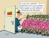 Cartoon: Litauenmission (small) by RABE tagged bundeswehr,pistorius,kriegstüchtigkeit,deutschland,armee,cartoon,karikatur,pressezeichnung,farbcartoon,tagescartoon,kriegsführung,litauen,ostflanke,vorauskommando,soldaten,natoerweiterung,uniform,pink,pinkfarbe,fussball,fussballtrikot,nationalelf