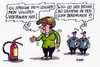 Cartoon: Löscher (small) by RABE tagged löscher,siemens,brand,aufsichtsrat,unternehmen,merkel,kanzlerin,cdu,cromme,industrie,konzerne,rabe,ralf,böhme,cartoon,karikatur,pressezeichnung,farbcartoon,feuerlöscher,schaumlöscher,brandherd,vertrauen,griff,technologie,ertrag,wettbewerb,wirtschaft,weltm