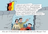 Cartoon: Mauerfall (small) by RABE tagged gas,gassparen,gasnotstand,gasgeben,sanktionen,gasspeicher,gasheizung,rabe,ralf,böhme,cartoon,karikatur,pressezeichnung,farbcartoon,tagescartoon,robert,habeck,putin,ukrainekrieg,wumms,doppelwumms,mauerfall,grenzöffnung,osten,westen,einheit,ossi,wessi,zonengrenze,pkw,regalle,hülle,fülle,warmwasser,ddr,fahne,ostländer,westländer