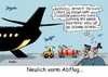 Cartoon: Merkel fliegt nach Afrika (small) by RABE tagged merkel,kanzlerin,afrika,afrikareise,afrikabesuch,flugzeug,flughafen,schlauchboot,rettungsboot,schlepper,mittelmeer,rabe,ralf,böhme,cartoon,karikatur,pressezeichnung,farbcartoon,tagescartoon,flüchtlinge,flüchtlingskrise,nordafrika,flüchtlingsstrom,fluchtbe