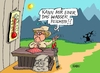 Cartoon: Merkel Urlaub (small) by RABE tagged merkel,urlaub,kanzlerin,berge,tirol,kanzlerkandidatur,wandern,wahlkampf,rabe,ralf,böhme,cartoon,karikatur,pressezeichnung,farbcartoon,tagescartoon,alpen,durst,wasser,trinken,thermometer,hitze