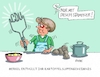 Cartoon: Merkels Kartoffelsuppe (small) by RABE tagged merkel,kanzlerin,wahlkampf,bundestagswahl,cdu,union,rabe,ralf,böhme,cartoon,karikatur,pressezeichnung,farbcartoon,tagescartoon,martin,schulz,spd,umfragewerte,kartoffelsuppe,rezept,kartoffeln,kartoffelstampfer,püriergerät