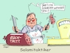 Cartoon: Metzgermesserwetzer (small) by RABE tagged bundestagswahl,wahlkampf,osten,ddr,ostbeauftragter,bundesregierung,recht,rabe,ralf,böhme,cartoon,karikatur,pressezeichnung,farbcartoon,tagescartoon,cdu,wahlplakat,laschet,lacher,lachnummer,fleischer,metzger,salami,salamitaktik,salamitaktiker,wurst,rücktritt,abwahl,parteivorsitz