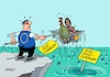 Cartoon: Mit Schwimmern im Meer (small) by RABE tagged eu,europa,euro,gelder,milliarden,orban,ungarn,rabe,ralf,böhme,cartoon,karikatur,pressezeichnung,farbcartoon,tagescartoon,hilfsgelder,faeser,asylpolitik,mittelmeer,asylanten,migranten,asylverfahren,asylprüfzentrum,asylchancen,fischer,netz,kescher,ertrinkende