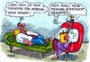 Cartoon: Mobbingtherapie (small) by RABE tagged mobbing,streß,arbeitsplatz,couch,arzt,doktor,seele,krise,mann,sessel,liege,behandlungszimmer,sprechzimmer,nerven,nervenarzt,psychiater,maul,therapie,klinik,opfer,täter,arbeitskollegen,mitarbeiter,neid,fragen,antworten,seelenklempner,job,beratungsstelle