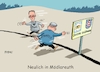 Cartoon: Mödlareuther Impressionen (small) by RABE tagged tag,einheit,wiedervereinigung,grenze,mauerfall,feiertag,ost,west,ossi,wessi,brücke,brett,rabe,ralf,böhme,cartoon,karikatur,pressezeichnung,farbcartoon,tagescartoon,zonengrenze,bürgerbewegung,demos,mödlareuth,thüringen,bayern,heiko,maas,pompeo,usa,außenminister,treffen,grenzer,grenzzaun,mauereinsturz,dorf