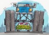 Cartoon: Monstertruck (small) by RABE tagged monstertruck,truck,maut,pkw,pkwmaut,seehofer,csu,vignette,autofahrer,ausländer,autobahnmaut,autobahnvignette,rabe,ralf,böhme,cartoon,karikatur,pressezeichnung,farbcartoon,merkel,koalitionsgespräche,koalitionsverhandlungen,cdu,spd,gabriel,autobahngebühr,bu