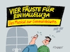 Cartoon: Musical (small) by RABE tagged gas,gassparen,gasnotstand,gasgeben,sanktionen,gasspeicher,gasheizung,rabe,ralf,böhme,cartoon,karikatur,pressezeichnung,farbcartoon,tagescartoon,robert,habeck,putin,ukrainekrieg,generaldebatte,bundestag,abrechnung,insolvenz,scholz,merz,atomenergie,atomkraftwerke,fäuste,halleluja,film,komödie,terence,hill,bud,spencer,musical,show