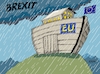 Cartoon: Nach uns die Sintflut (small) by RABE tagged brexit,eu,insel,may,britten,austritt,rabe,ralf,böhme,cartoon,karikatur,pressezeichnung,farbcartoon,tagescartoon,bauhaus,baukasten,bauklötzer,plan,referendum,februar,wolken,gewitter,sintflut,arche,noah,bibel,juncker,nachbesserungen