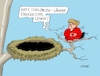 Cartoon: Nest ist fertig (small) by RABE tagged virus,corona,pandemie,coronakrise,rabe,ralf,böhme,cartoon,karikatur,pressezeichnung,farbcartoon,tagescartoon,viren,virenschutz,mundschutz,desinfektion,föderal,föderalismus,ländersache,eu,brüssel,merkel,ratsvorsitzende,präsidentschaftsrat,wiederaufbaufond,hilfspaket,konjunkturhilfe,länderchefs,nest,eier,vogel