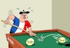 Cartoon: Nochmal Billiard (small) by RABE tagged frankreich,paris,präsidentschaftswahl,emanuel,macron,marie,le,pen,rabe,ralf,böhme,cartoon,karikatur,pressezeichnung,farbcartoon,tagescartoon,billiard,billiardtisch,billiardkugel,queue,billiardstock,billiardspieler,franzose