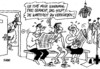 Cartoon: Nochmal Wartezeit (small) by RABE tagged wartezimmer,wartezeiten,sprechzimmer,arztpraxis,patient,krankenkasse,untersuchung,rabe,ralf,böhme,cartoon,karikatur,sprechstundenhilfe,ausziehem,klamotten,unterwäsche,freimachen,nackt