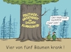 Cartoon: Nummer Fünf lebt (small) by RABE tagged artenschutz,artenschutzabkommen,kanada,montreal,wildtiere,wildtierhandel,umwelt,klima,rabe,ralf,böhme,cartoon,karikatur,pressezeichnung,farbcartoon,tagescartoon,wald,wälder,baum,bäume,waldsterben,baumsterben,waldschaden,waldschadensbericht,waldschäden,krankheit,waldzustand,waldzustandsbericht,klimaschutz,nichtstun