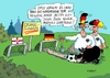 Cartoon: Orakelschwein (small) by RABE tagged fußball,em,paris,nationalelf,löw,reus,ruby,brandt,bellarabi,rabe,ralf,böhme,cartoon,karikatur,pressezeichnung,farbcartoon,tagescartoo,auswahl,kader,orakel,orakelschwein,norirland,unentschieden,polen,graben,spaten