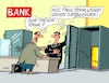 Cartoon: Panikmacher (small) by RABE tagged banken,bankenkrise,turbulenzen,panik,sparkasse,schalter,tresor,rabe,ralf,böhme,cartoon,karikatur,presseschau,farbcartoon,tagescartoon,room,panic,panicroom,anleger,kunden,sparer,zentralbank,inflation,pleite,konten,sparkonten