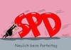 Cartoon: Parteitag (small) by RABE tagged ampelregierung,scholz,spd,grüne,fdp,lindner,kinder,kindergrundsicherung,rabe,ralf,böhme,cartoon,karikatur,pressezeichnung,farbcartoon,tagescartoon,hausmeister,ohren,zähne,besen,bundesparteitag,programm,beschlüsse,wiederwahl,doppelspitze,stütze,buchstaben,großbuchstaben,schräglage,kippe,umfragetief