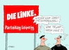 Cartoon: Parteitag Die Linke II (small) by RABE tagged linke,parteitag,leipzig,kipping,wagenknecht,riexinger,doppelspitze,rabe,ralf,böhme,cartoon,karikatur,pressezeichnung,farbcartoon,tagescartoon,meinungsunterschiede,differenzen,streit,trump,usa,gipfel,kanada,abreise,sieben