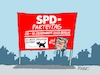 Cartoon: Parteitagsbeschluss (small) by RABE tagged gerhard,schröder,altkanzler,spd,rabe,ralf,böhme,cartoon,karikatur,pressezeichnung,farbcartoon,tagescartoon,berlin,büro,rechtsstreit,gericht,aberkennung,entzug,bundesparteitag,dezember,ausschluss,draussenbleiber,hund,leine,transparent,aufsteller,hinweisschild,verbotsschild,putinfreund