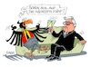 Cartoon: Prösterchen (small) by RABE tagged steinmeier,frank,walter,bundespräsident,spd,schloß,bellevue,wiederwahl,tagescartoon,rabe,karikatur,farbcartoon,pressezeichnung,couch,sekt,feier,anstoß,bundesadler