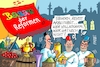 Cartoon: Reformierter Basar (small) by RABE tagged merz,kanzler,koalition,union,spd,klingbeil,cartoon,karikatur,pressezeichnung,farbcartoon,tagescartoon,db,bahn,frühling,frühjahr,frühjahrsputz,ice,zug,blumenkasten,blumenkästen,esc,songcontest,kanzleramt,spitzentreffen,reformgipfel,gipfel,reformpaket,basar,krämer,tauschgeschäft