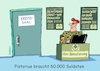 Cartoon: Rekrutierung (small) by RABE tagged merz,groko,spd,union,posten,postenvergabe,rabe,ralf,böhme,cartoon,karikatur,pressezeichnung,farbcartoon,tagescartoon,schaufenster,deko,umbau,laden,ladenhüter,regierungsbildung,pistorius,verteidigung,bundeswehr,soldaten,rekrutierung,nato,ukrainekrieg,entbindung,säuglingsstation,kreisssaal