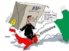 Cartoon: Renzireferendum (small) by RABE tagged talien,rom,renzi,referendum,verfassungsänderung,rücktritt,eu,eurozone,euro,rabe,ralf,böhme,cartoon,karikatur,pressezeichnung,farbcartoon,tagescartoon,stiefel,kiste,stolperfalle,europolitik,brexit,austritt,populismus