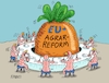 Cartoon: Rübensalat (small) by RABE tagged eu,agrarreform,agrarwirtschaft,landwirte,bauern,europa,rabe,ralf,böhme,cartoon,karikatur,pressezeichnung,farbcartoon,tagescartoon,rübe,acker,runkelrübe,raupen,maden,tisch,lätzchen,eßbesteck,teller,landwirtschaftsminister,agrarpolitik,europaparlament