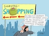 Cartoon: Samstagsshopper (small) by RABE tagged virus,corona,pandemie,coronakrise,rabe,ralf,böhme,cartoon,karikatur,pressezeichnung,farbcartoon,tagescartoon,viren,virenschutz,mundschutz,desinfektion,föderal,föderalismus,ländersache,samstag,samstagshopping,innenstadt,werbekampagne,werbestrategen,einkauf,käufer,kunde,soforthilfe,lockerun,coronabeschränkungen