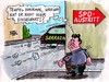 Cartoon: Sarrazin lenkt nicht ein (small) by RABE tagged spd,gabriel,sarrazin,parteiverfahren,parteiaustritt,euro,deutschland,schfft,sich,ab,ausländer,migration,parteivorsitzender,teufel,einlenkung,auto,vollgas,bundesbank,polizist,umfragewerte